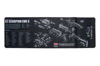 The TekMat CZ Scorpion Evo 3 Gun Cleaning Mat is made of soft thermoplastic fiber to protect your weapon and its parts and won't stain from gun oil.